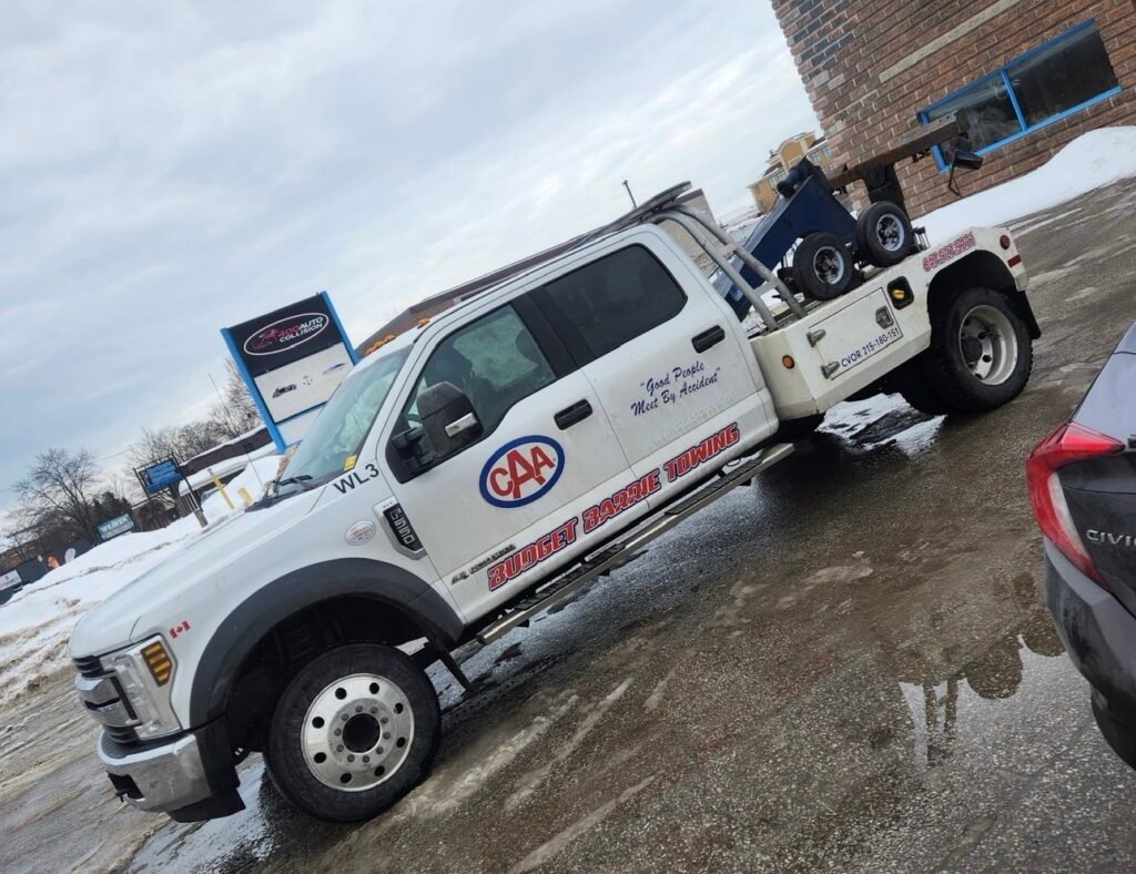 Budget Barrie Towing tow truck serving Cookstown
